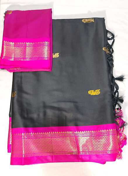 J534: Ready To Ship Beautiful Paithani Saree With Unstitched Blouse