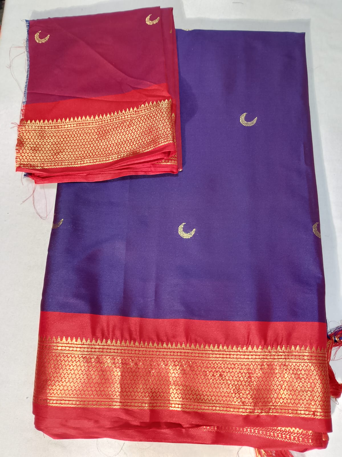 J538: Ready To Ship Beautiful Paithani Saree With Unstitched Blouse