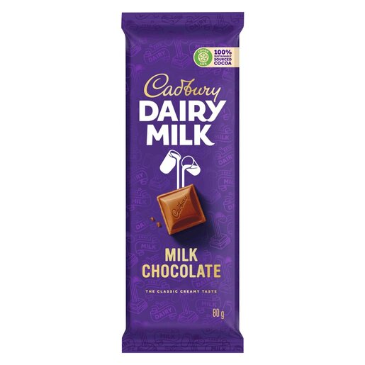 CADBURY MILKY BAR CHOCOLATE SLAB 80G