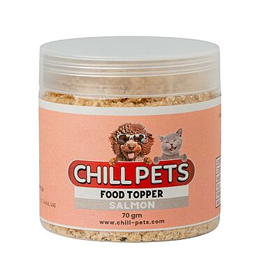 Chill Pets Food Topper for Dogs and Cats, Salmon 70g