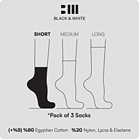 Ankle White Socks 3 Pcs