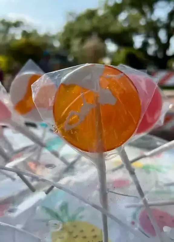 Orange Cream Flavour Lollipop