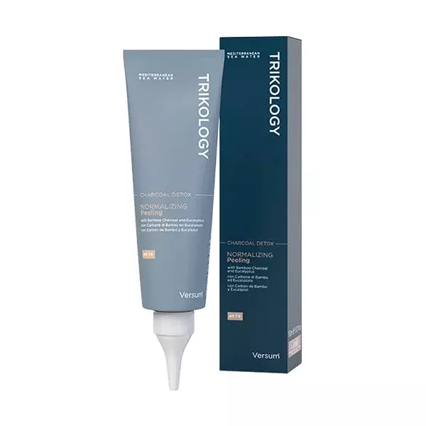 Versum Normalizing Peeling Charcoal Detox for scalp exfoliation and detox
