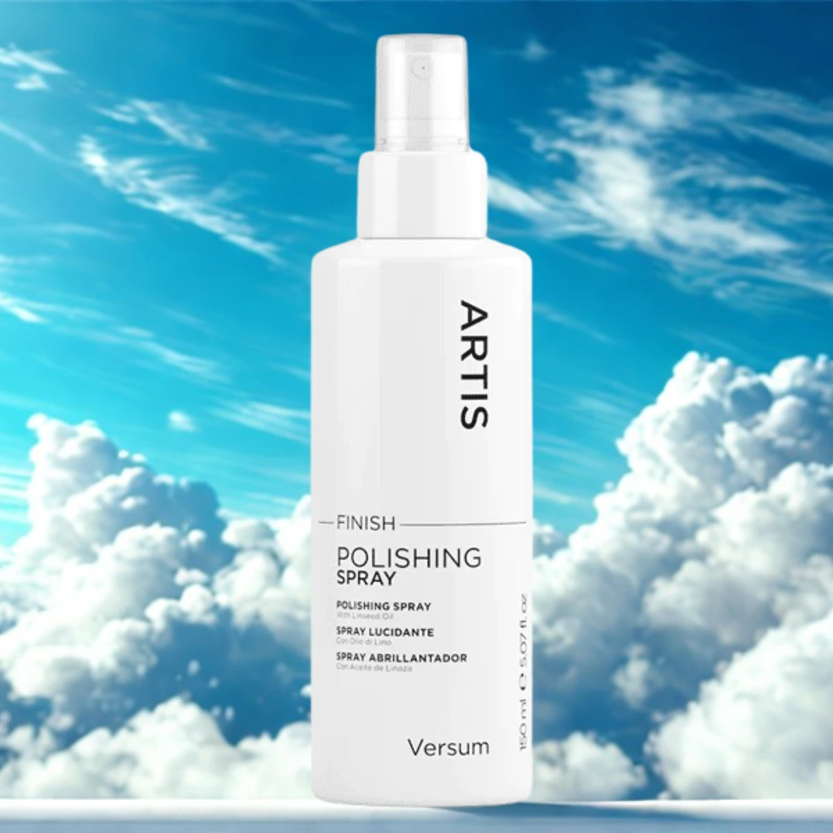 Finish Polishing Spray Versum for instant shine and frizz control on all hair types