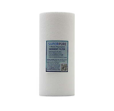 SUPERPURE 10 inch Big Blue Melt Blown Sediment Filter - 5 Micron