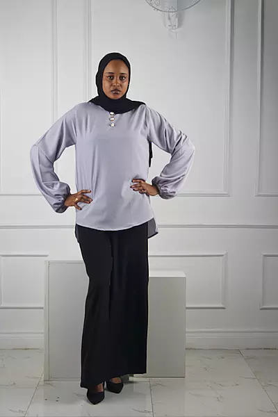 BUBBLE GRAY TOP