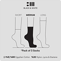 Medium White Socks 3 Pcs