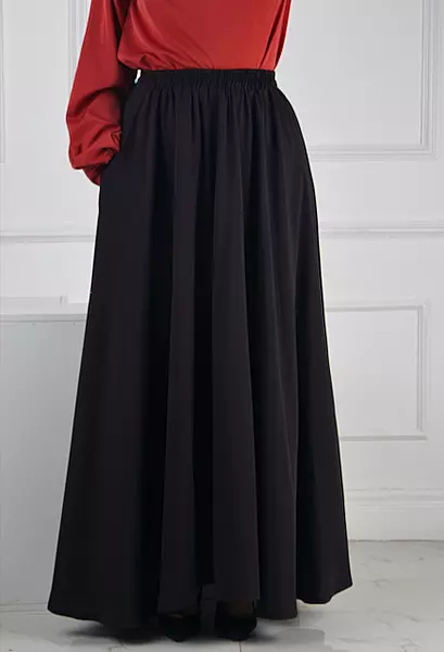 FLOW BLACK SKIRT