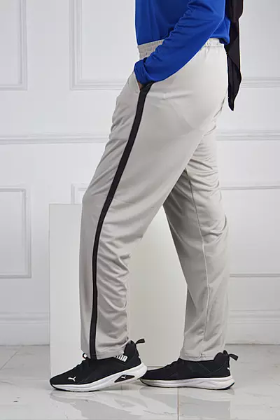 GREY WITH BLACK LINE TROUSER