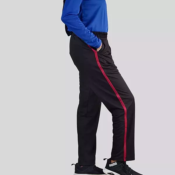 BLACK WITH RED LINE TROUSER