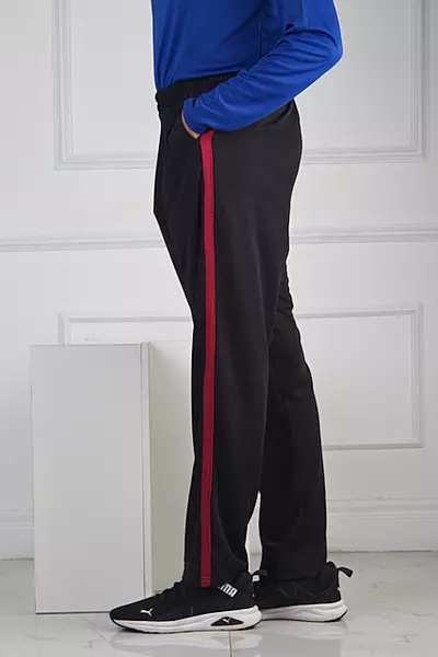 BLACK WITH RED LINE TROUSER