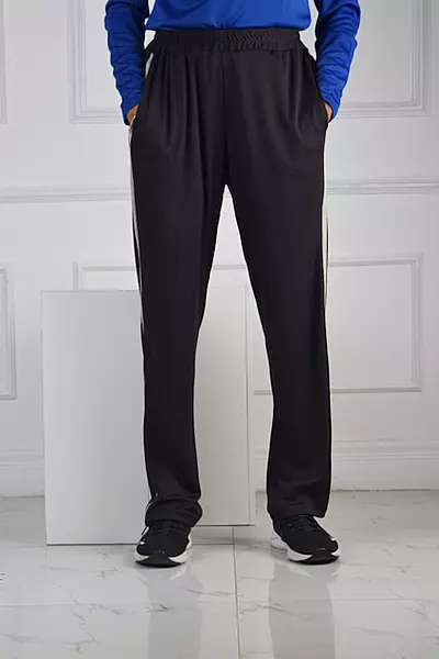BLACK WITH GREY LINE TROUSER