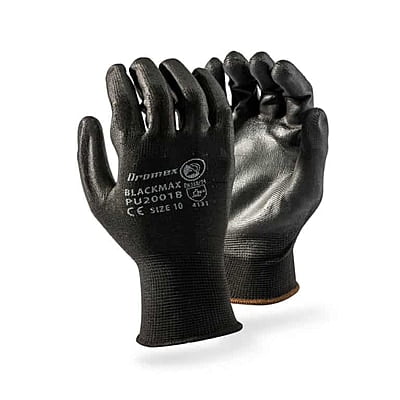 DROMEX INSPECTOR SEAMLESS BLACK MAX INSPECTORS GLOVES DROMEX INSPECTOR SEAMLESS BLACK MAX INSPECTORS GLOVES