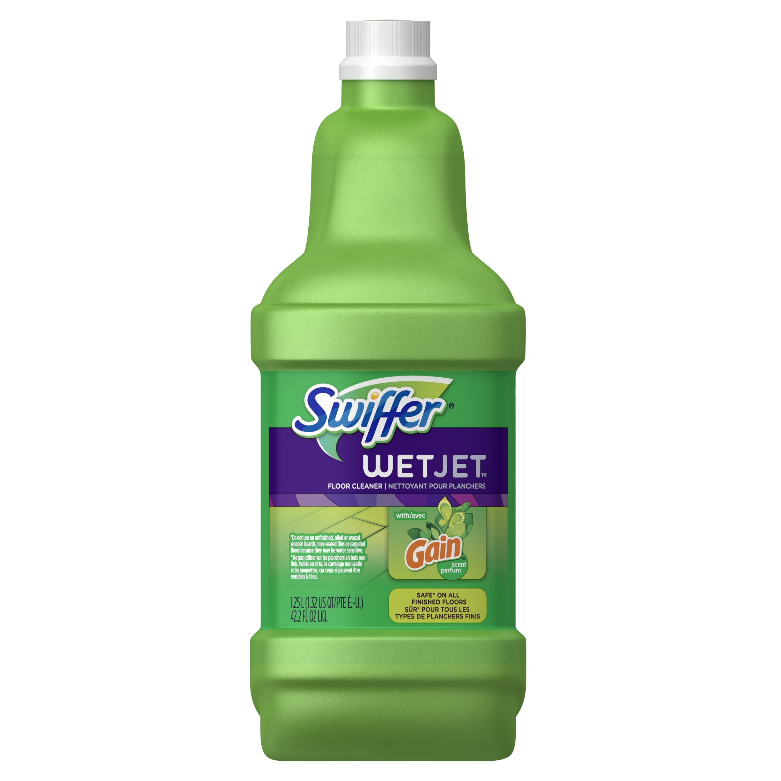 P&G Professional Swiffer WetJet Spray Mop Refill 42.2 oz, Multi Purpose, Gain Scent 4 / cs