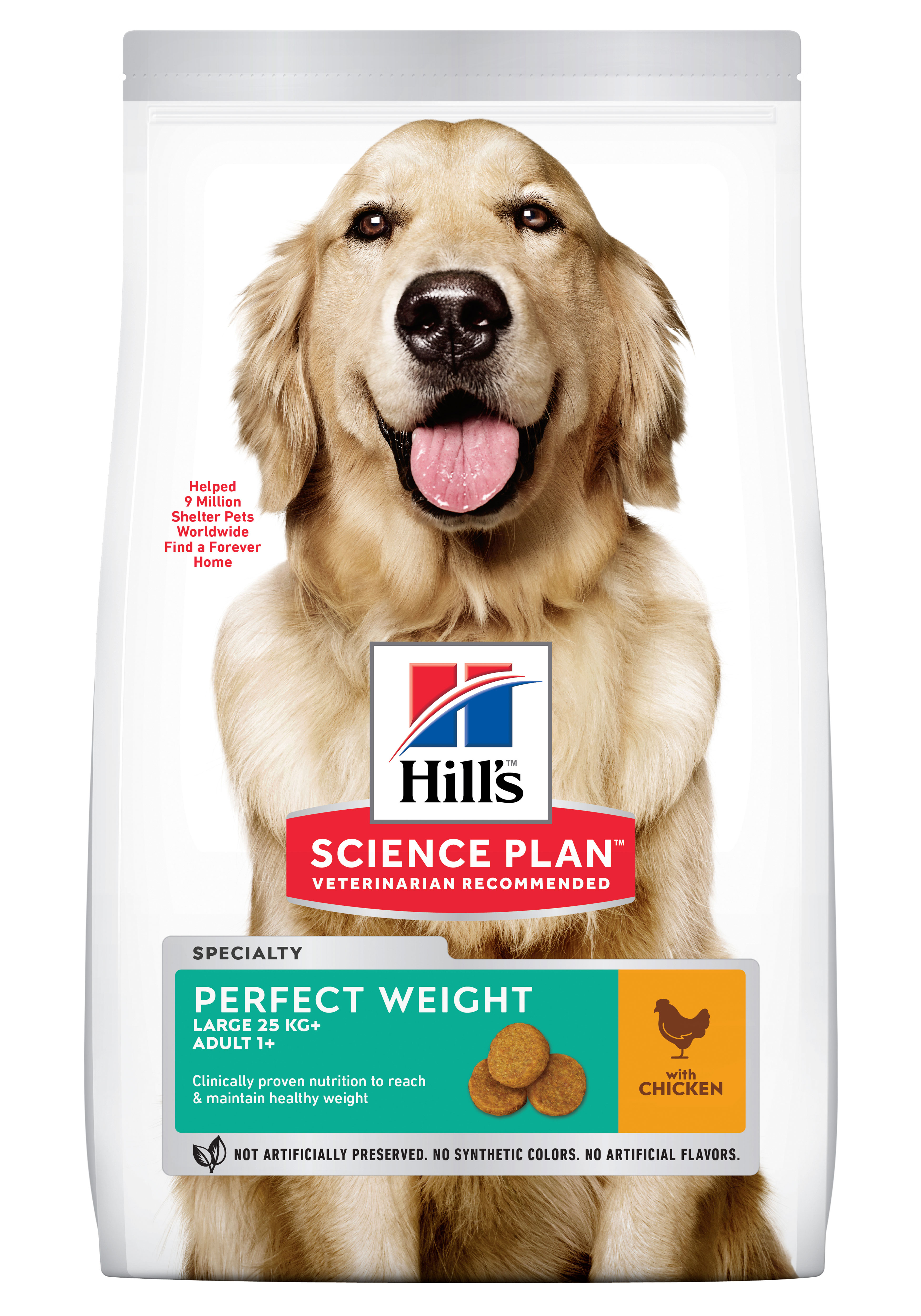 Hills Science Plan Canine Adult Perfect Weight Large Breed w/Chicken 12kg Hills Science Plan Canine Adult Perfect Weight Large Breed w/Chicken 12kg
