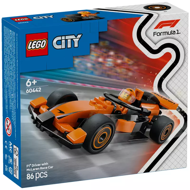 LEGO City 60442 F1 Driver with McLaren Race Car