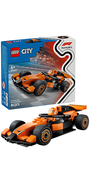 60442 F1 DRIVER WITH McLaren race car