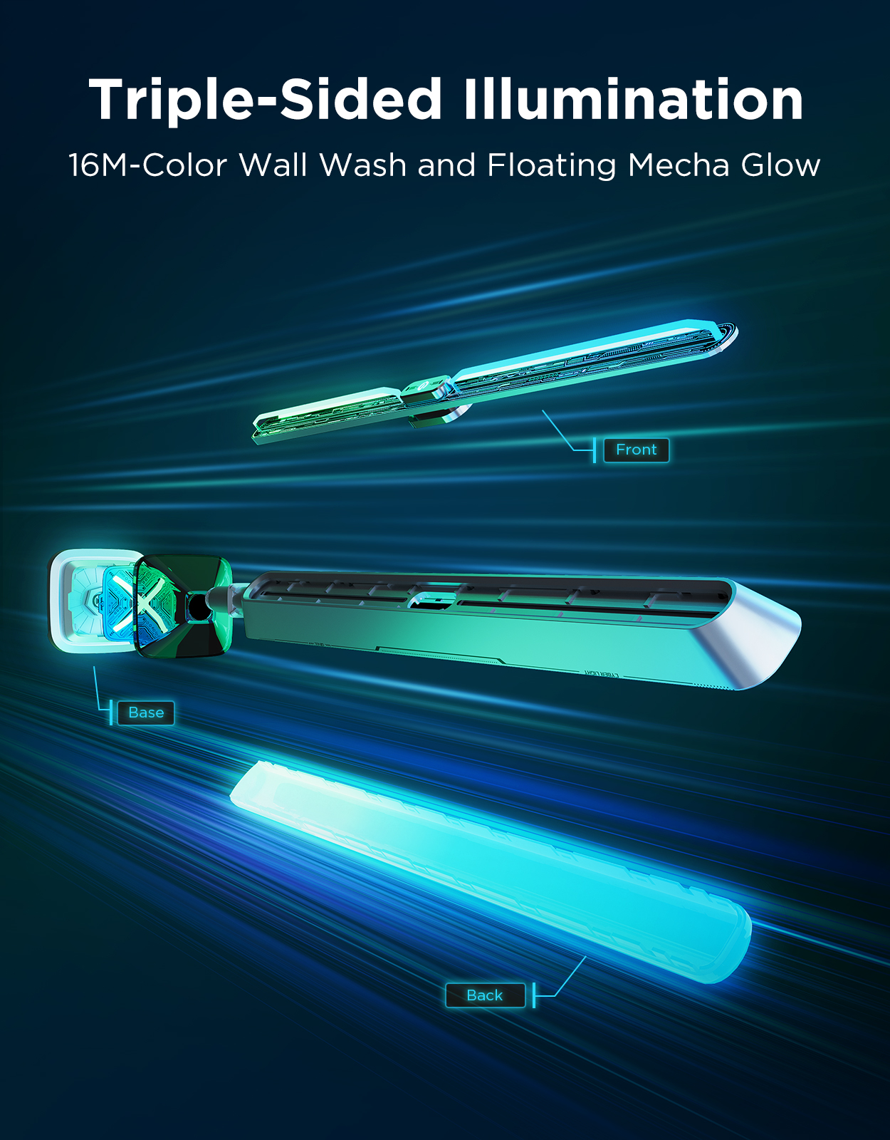 Govee Gaming Light Bars Pro - RGBICWW WiFi + Bluetooth Smart LED Light Bars
