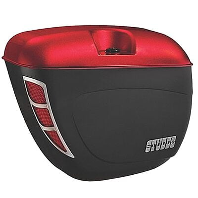 STUDDS SIDE BOX SAFARI WITH MAIN FRAME & UNIVERSAL FITMENT CLAPMS CHERRY RED