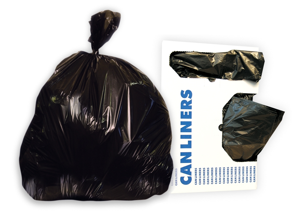 Novolex - Heritage Bag 24X32 LLDPE Black 0.50 Mil Flat Pack Can Liners 13 Gallon 500 / cs