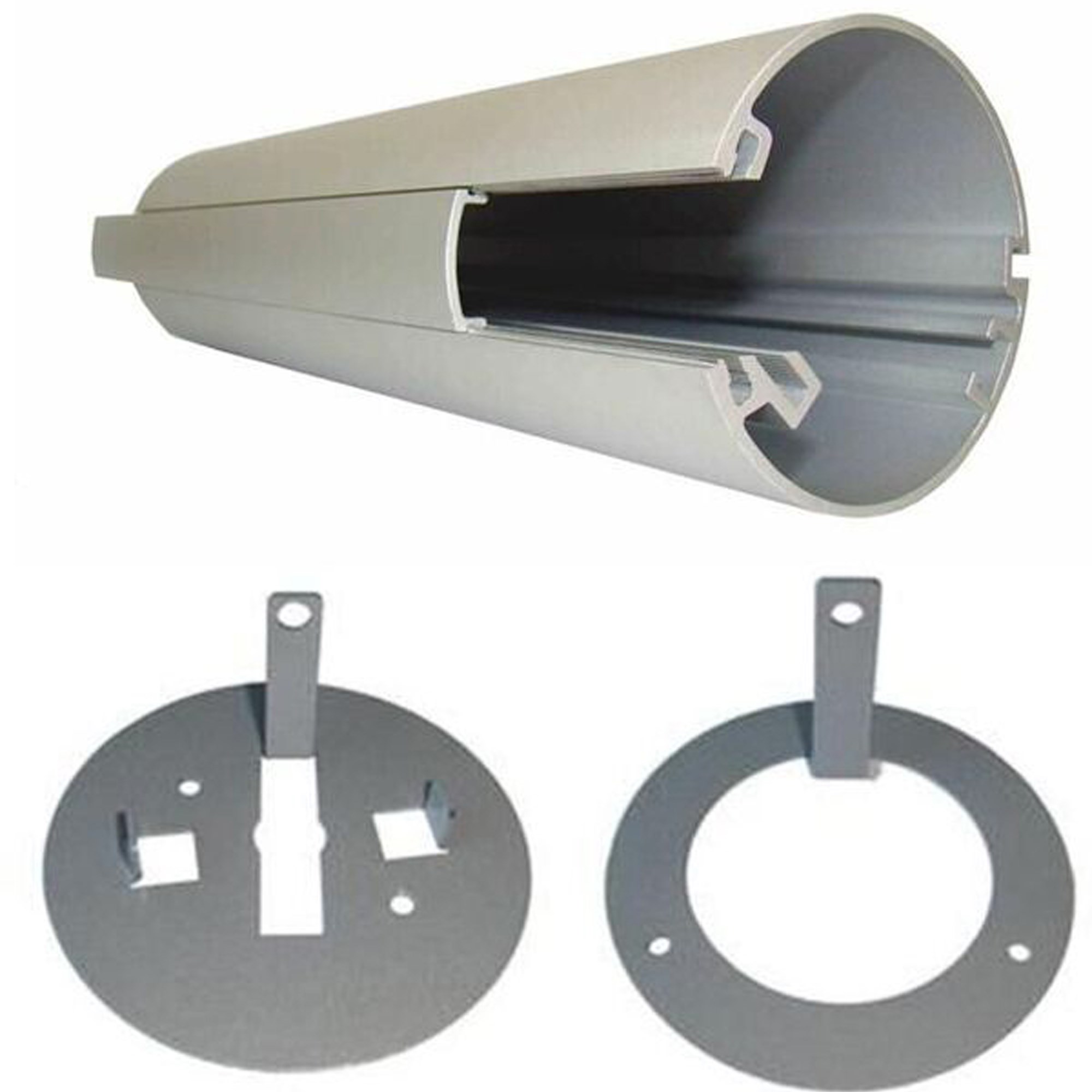 Rapidline Power Pole Kit Floor To Ceiling 3.3M High + 5M  Lead And Starter Socket White