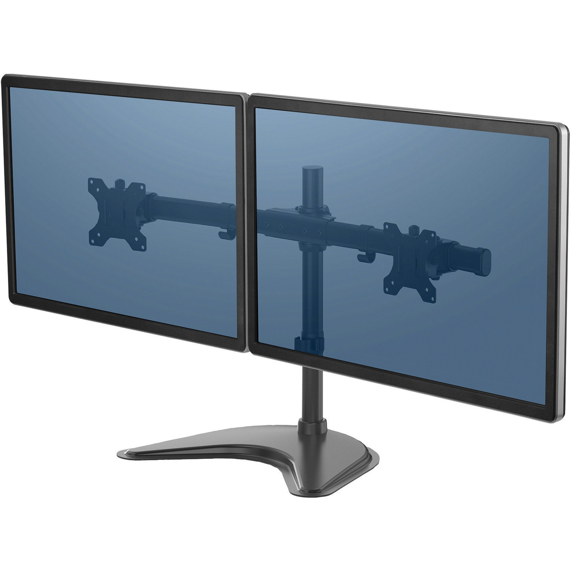Fellowes Professional Series Freestanding Dual Horizontal Monitor Mount Black