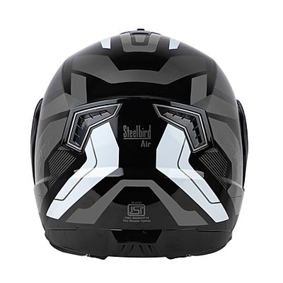 STEELBIRD SBA-7 ISS ROAD GLOSSY BLACK/GREY C/V (M)