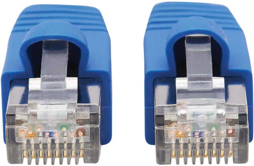 Tripp Lite Cat6a 10G Ethernet Cable, PoE, CMR-LP, Snagless F/UTP Network Patch Cable (RJ45 M/M), Blue, 10 ft. (N261P-010-BL)