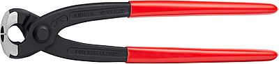 KNIPEX - 10 99 i220 Tools - Ear Clamp Pliers, Front and Side Jaws (1099i220), Red