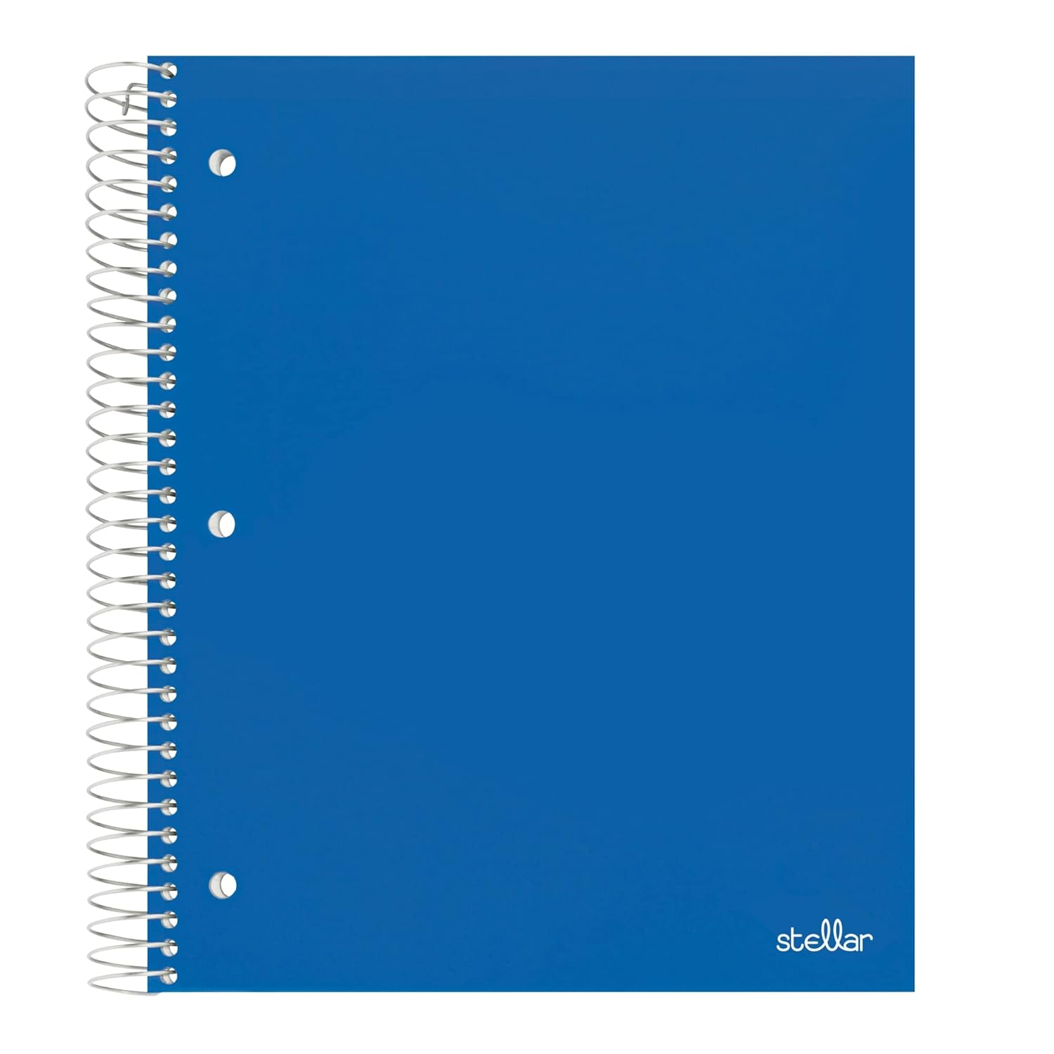 Office Depot® Brand Stellar Poly Notebook, 8 1/2" x 11", 3 Subject, College Ruled, 300 Pages (150 Sheets), Blue