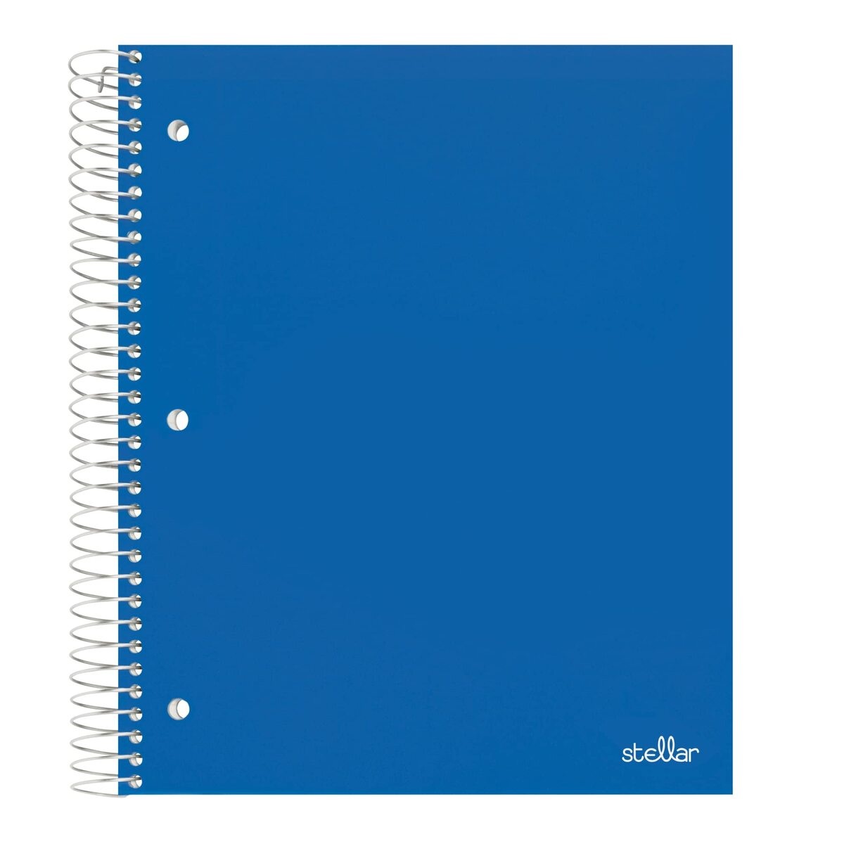 Office Depot® Brand Stellar Poly Notebook, 8 1/2" x 11", 3 Subject, College Ruled, 300 Pages (150 Sheets), Blue