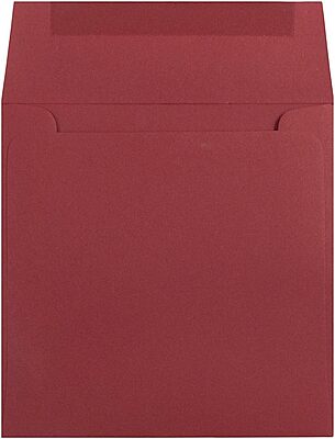 JAM PAPER Premium Dark Red Invitation Envelopes