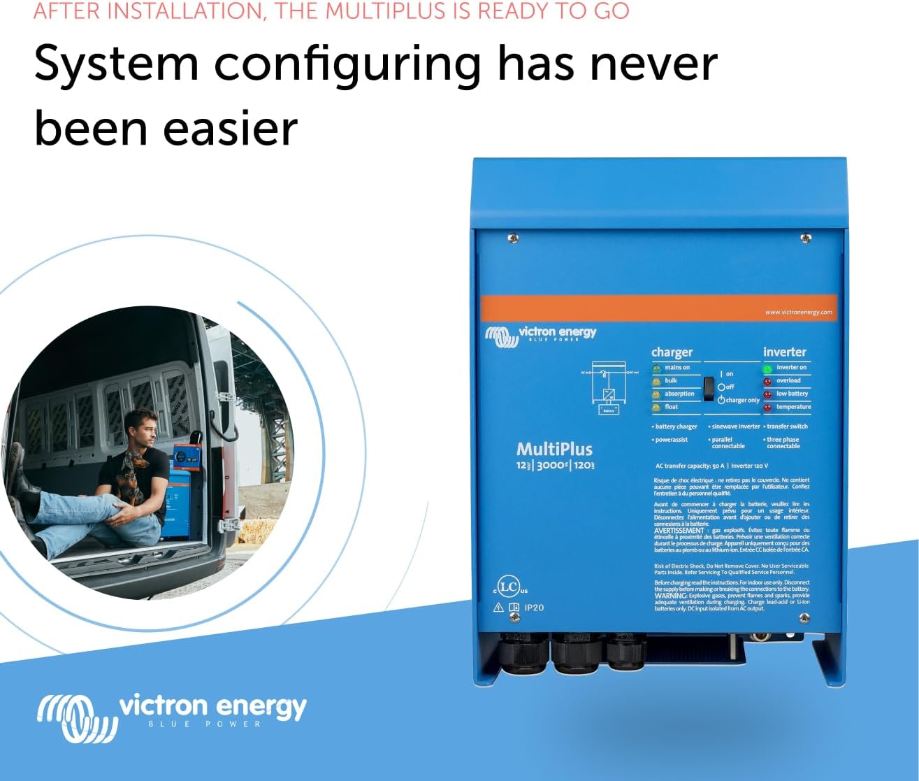 Victron Energy MultiPlus 12V 3000VA Inverter/Charger