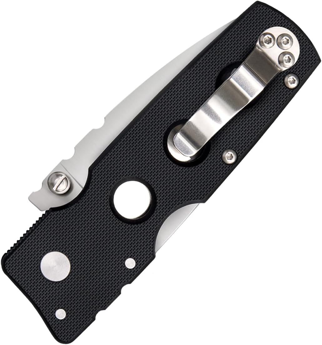 COLD STEEL Hold Out 3" S35VN Folding Pocket Knife with G-10 Handle and Tri-Ad Lock