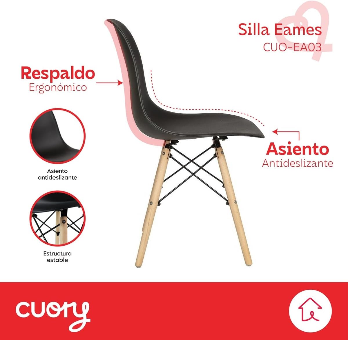 Sillas Ergonómicas para sala de espera 4 pcs