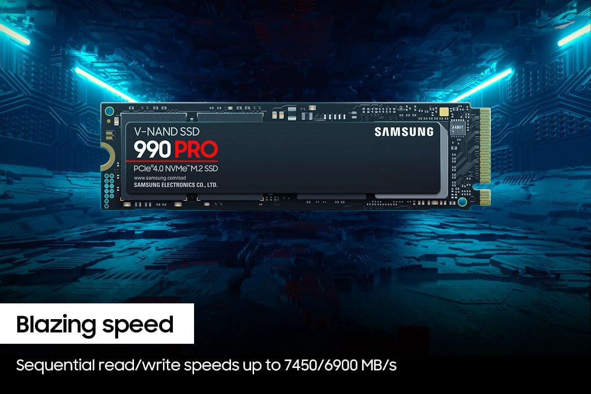 Samsung 990 PRO SSD NVMe M.2 PCIe 4.0 Internal Solid State Hard Drive