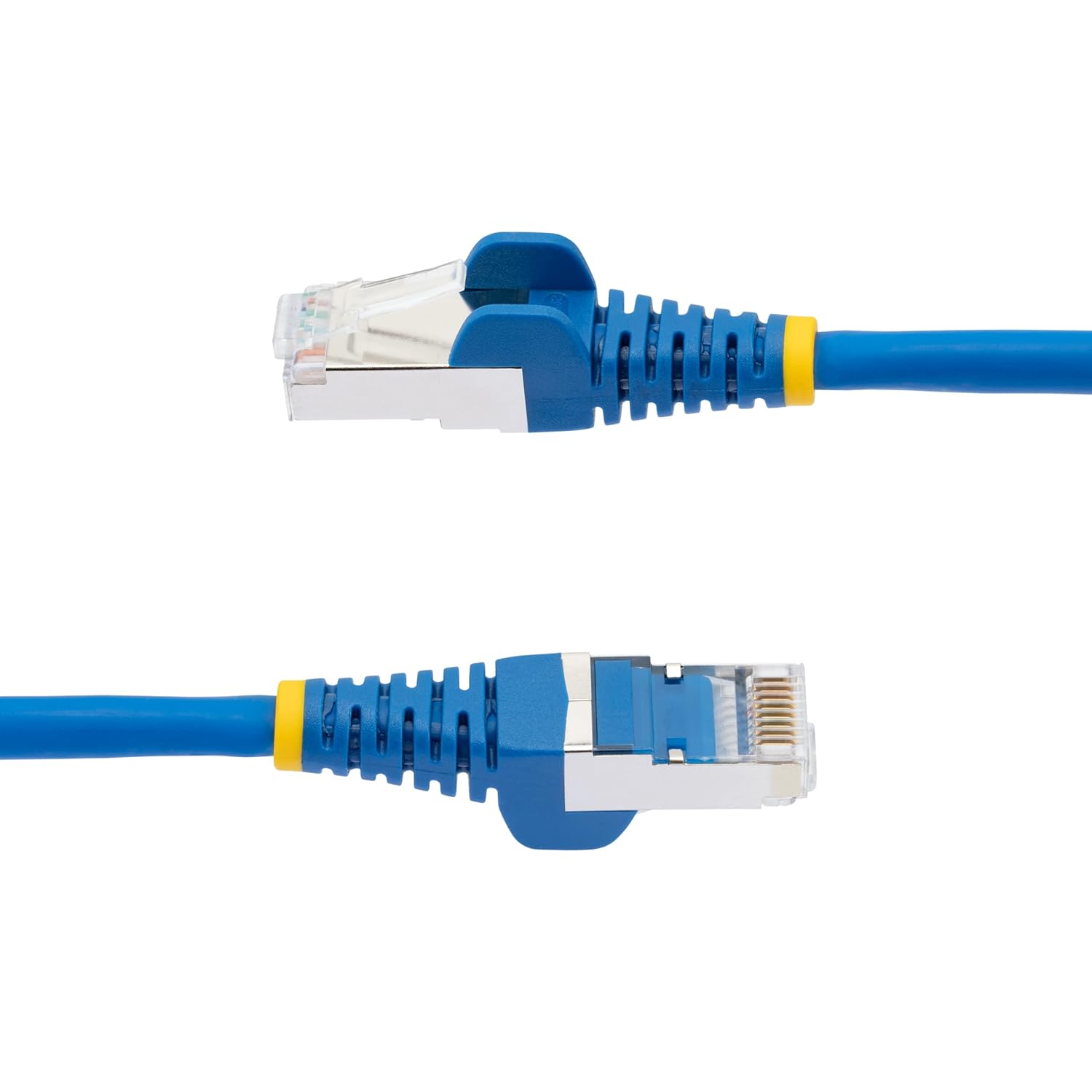 StarTech.com 6in CAT6a Ethernet Cable - Low Smoke Zero Halogen (LSZH) - 10 Gigabit 500MHz 100W PoE RJ45 S/FTP Blue Network