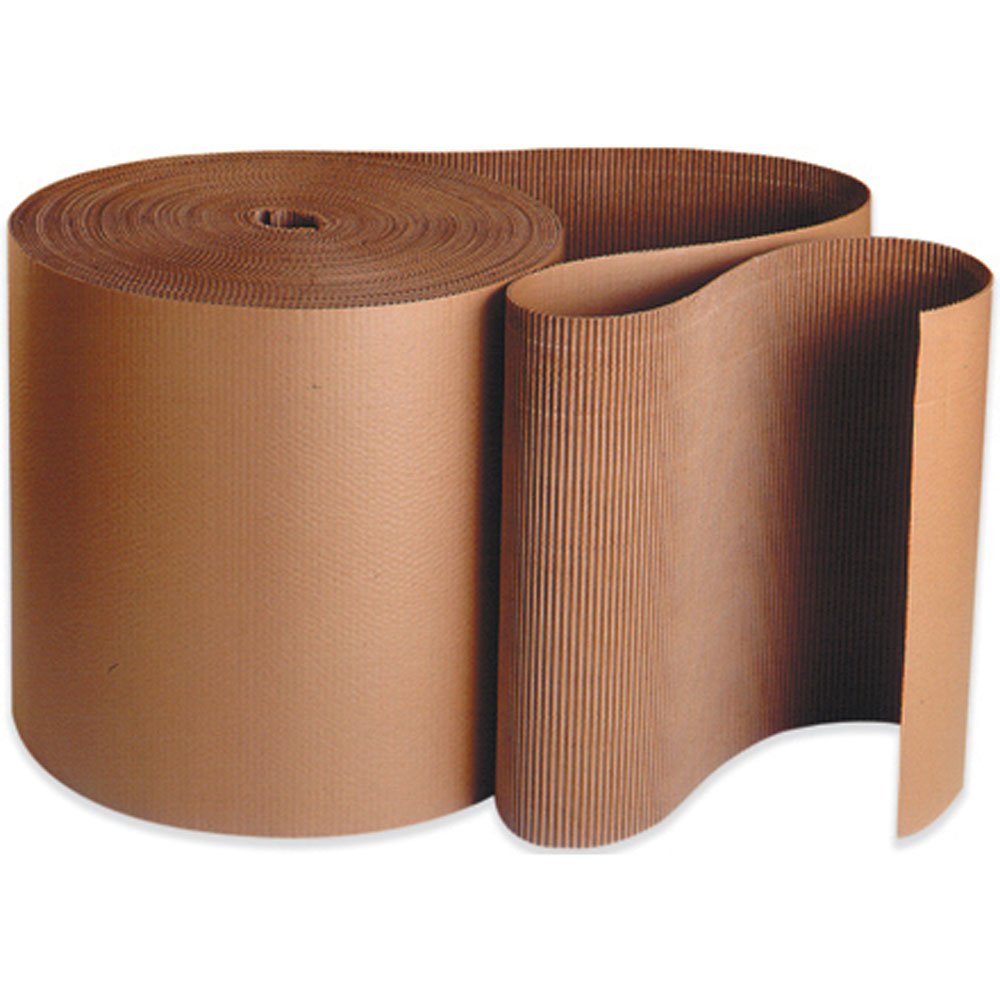 AVIDITI Singleface Corrugated Roll, A-Flute Kraft, 250 ft