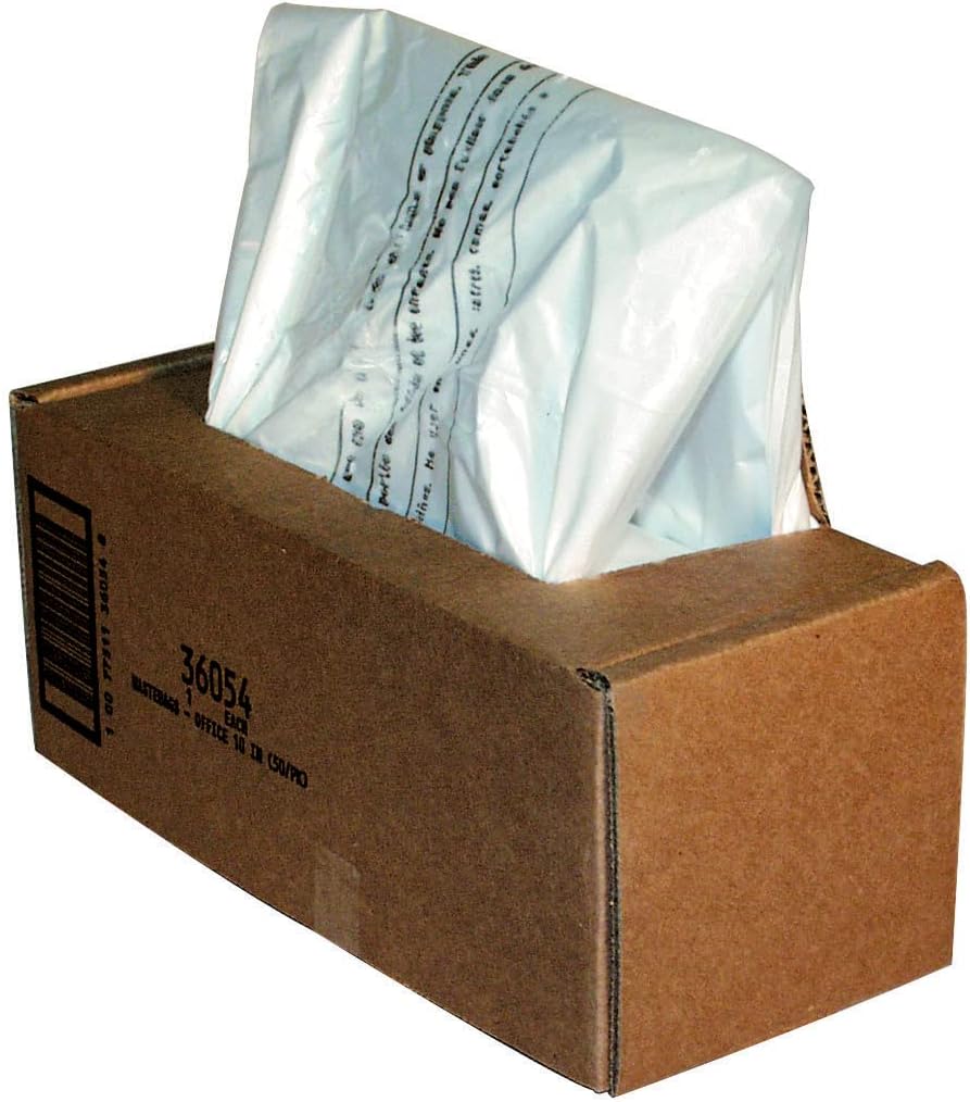 FELLOWES Powershred Shredder Bags with Dispenser & Extra-Long Wire Ties