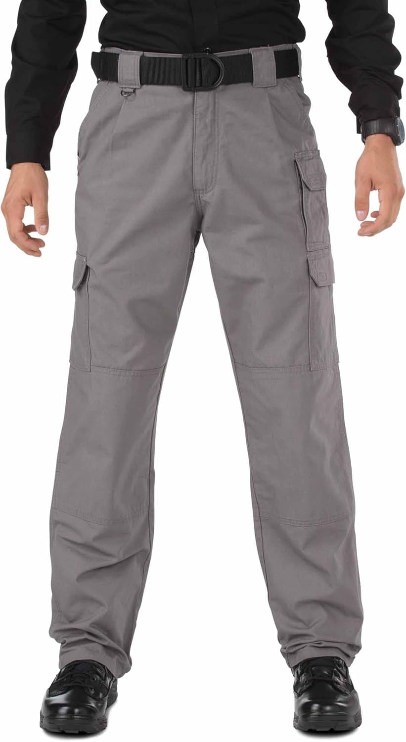 5.11 Tactical Men's Cargo Work Pants, Regular Fit, 100% Cotton Canvas, 7 Pockets, Style 74251ABR
