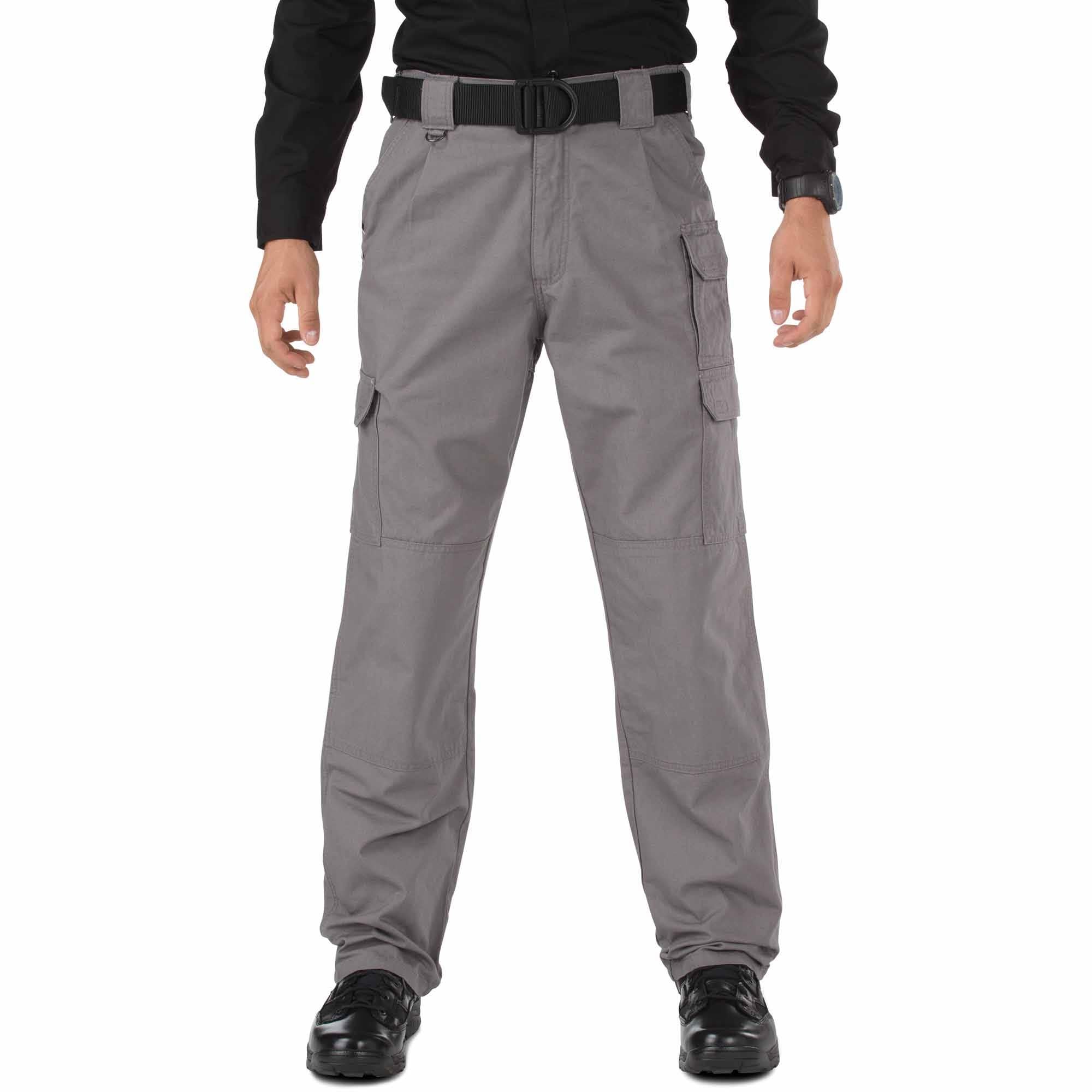 5.11 Tactical Men's Cargo Work Pants, Regular Fit, 100% Cotton Canvas, 7 Pockets, Style 74251ABR