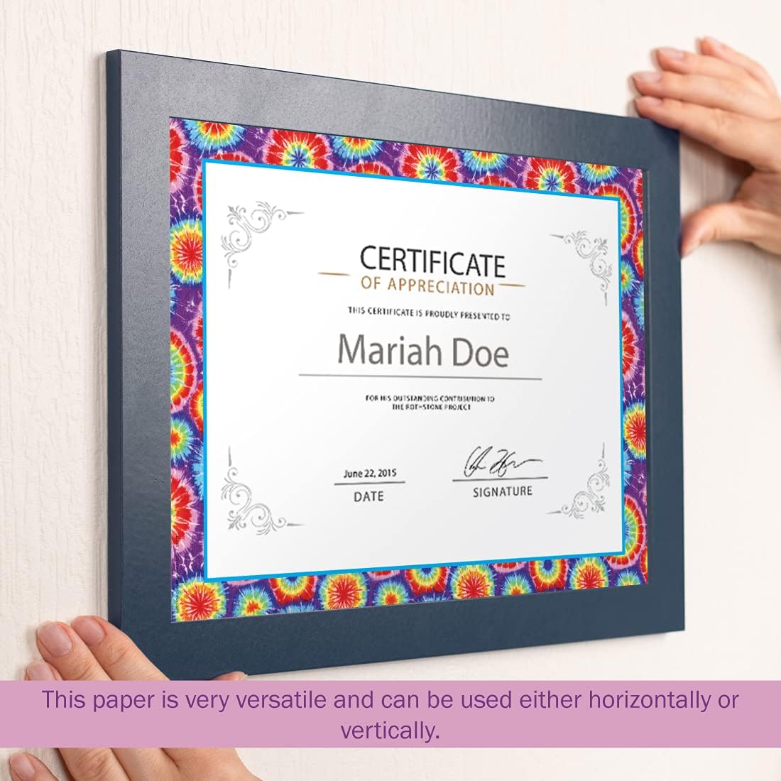 Barker Creek Tie-Dye Design Computer Paper, 8-1/2 x 11 Inches, 50 Sheets