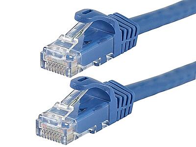 Monoprice Cat6 Flexboot Patch Cable UTP 24AWG 550MHz Pure Bare Copper Snagless RJ45