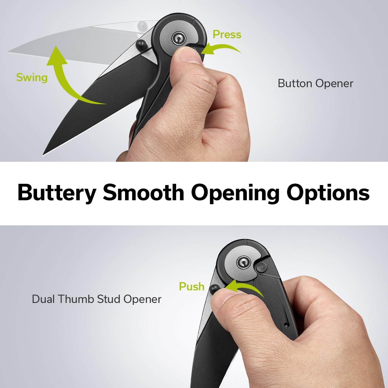 CIVIVI Starflare Pocket Knife, 3.3\" Folding Button Lock