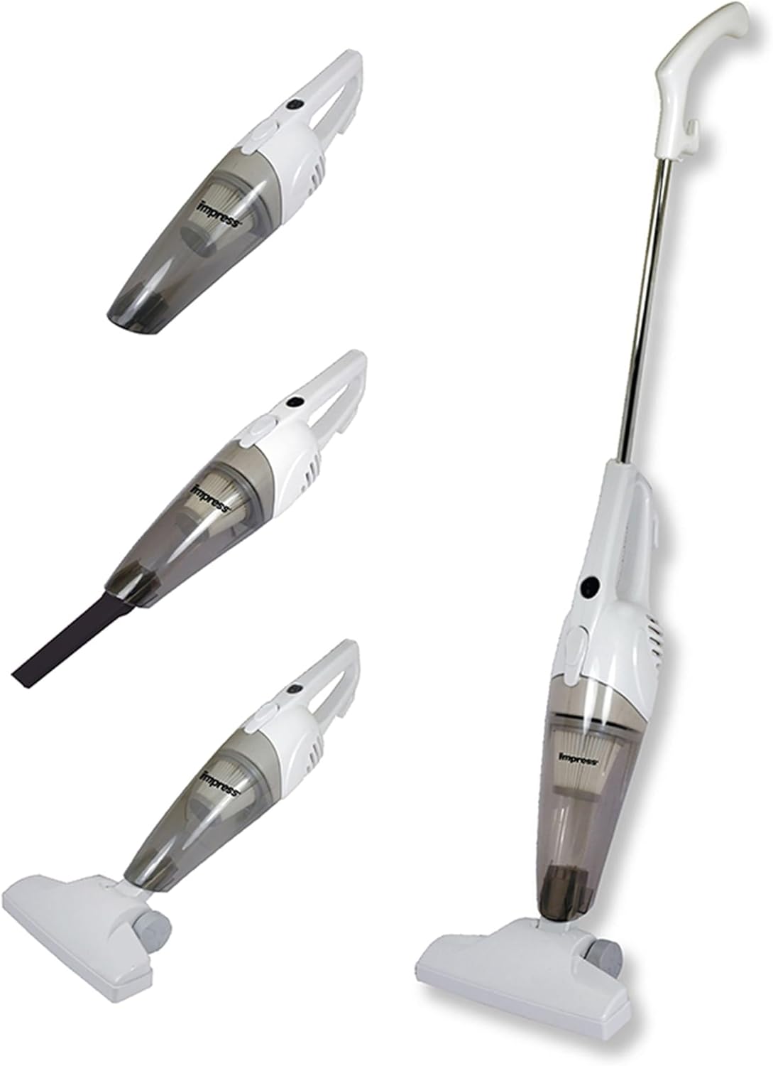 Impress GoVac 2-in-1 Upright and Handheld Vacuum Cleaner- White