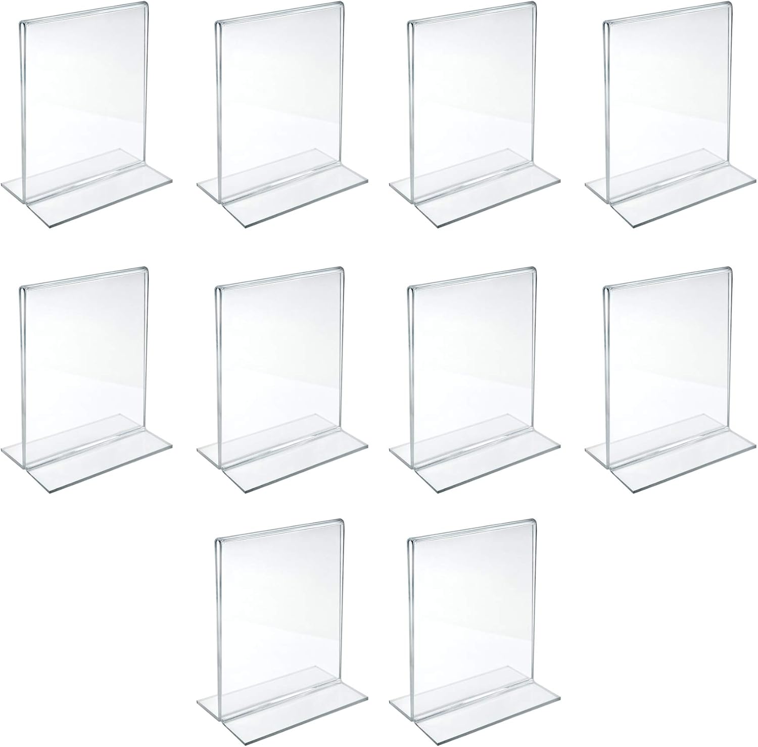 Azar Displays Double-Foot 2-Sided Acrylic Sign Holders