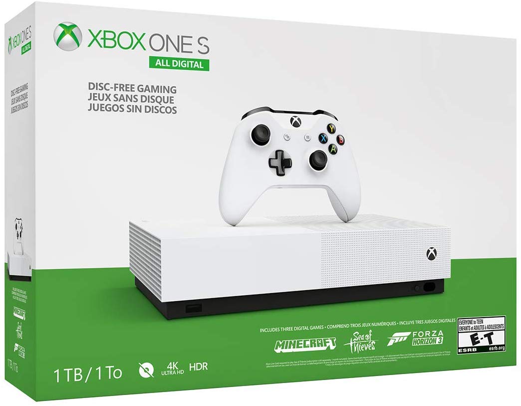 Microsoft Xbox One S 1TB All-Digital Edition Console Bundle + Armed Forces II (Special Edition) Wireless Controller