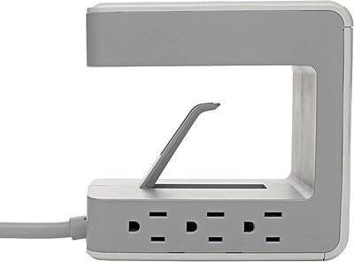 Eaton Tripp Lite Series 6-Outlet Surge Protector w/2 USB-A (2.4A Shared) & 1 USB-C (3A) - 8 ft. Cord, 1080 Joules, Desk Clamp - TLP648USBC
