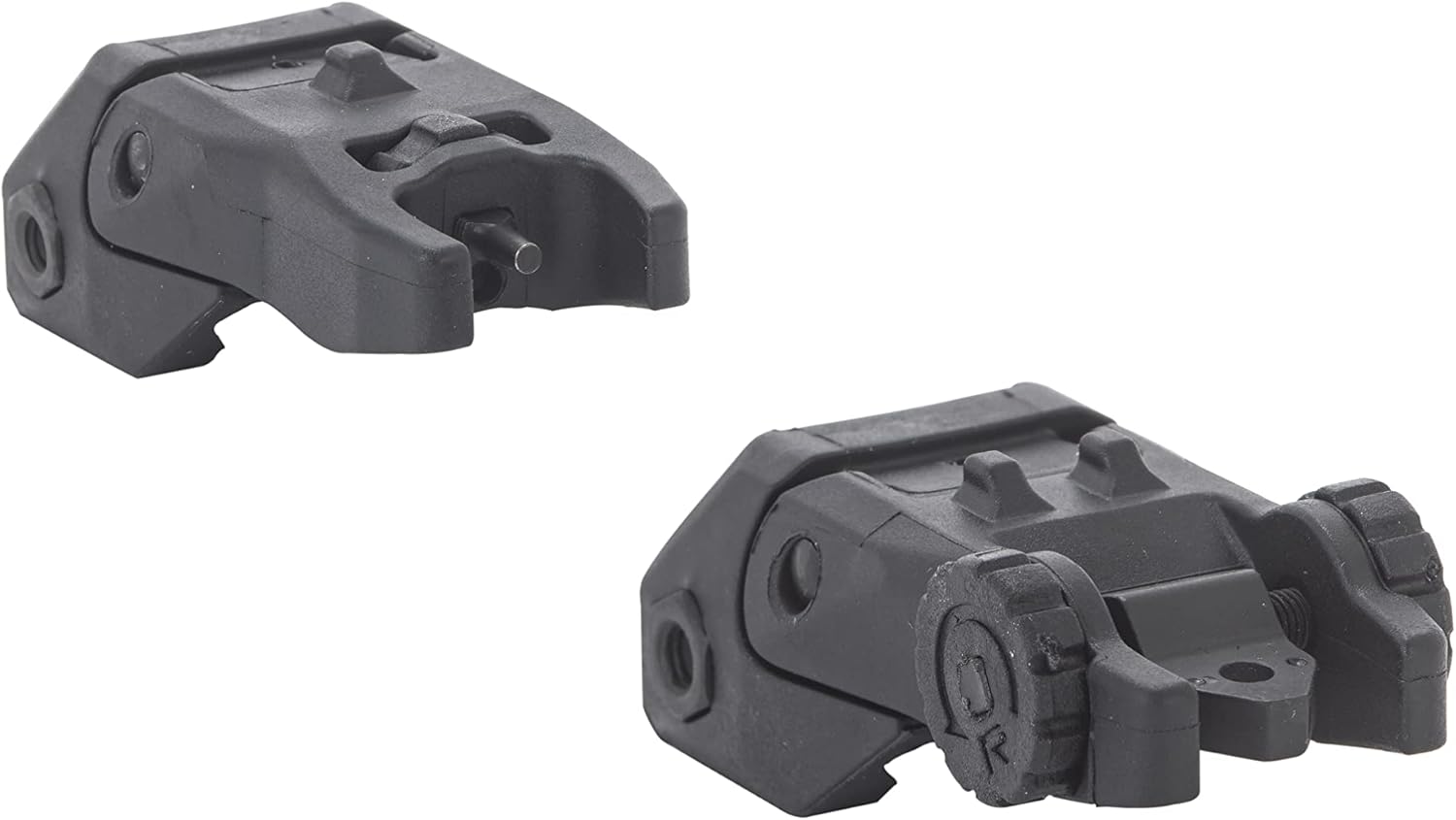 MEPROLIGHT MEPRO Fubs Flip-Up Backup Rear and Front tritium Sights, 2 Dot Rear / 1 Dot Front