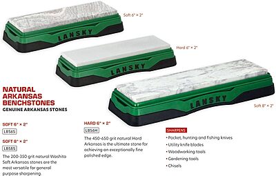 Lansky 6" Soft Arkansas Bench Stone